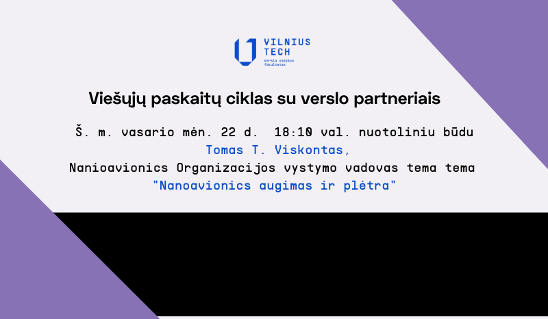 Viešųjų paskaitų ciklas su Nanioavionics atstovu